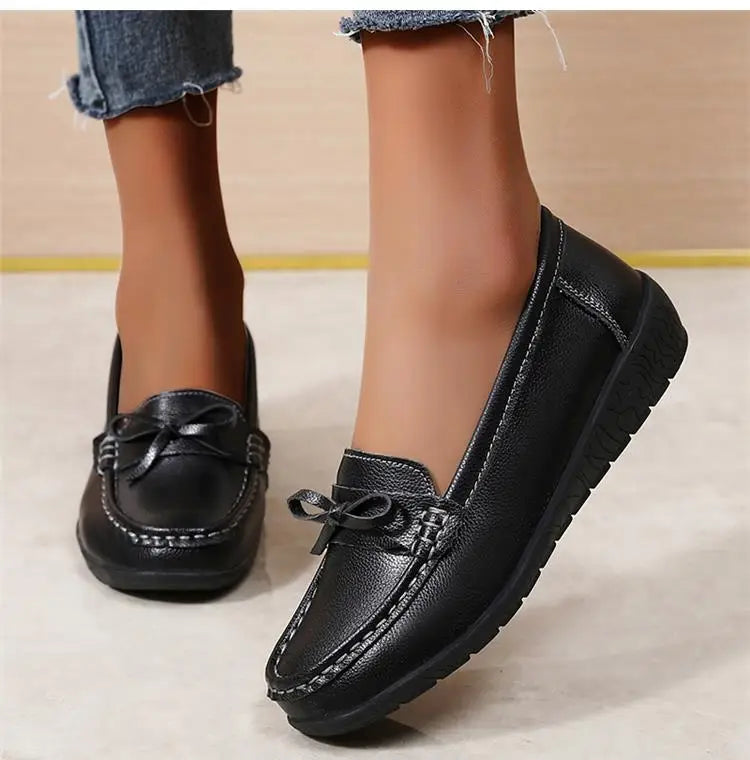 Damen-Ballerinas aus echtem Leder – Bequem und lässig