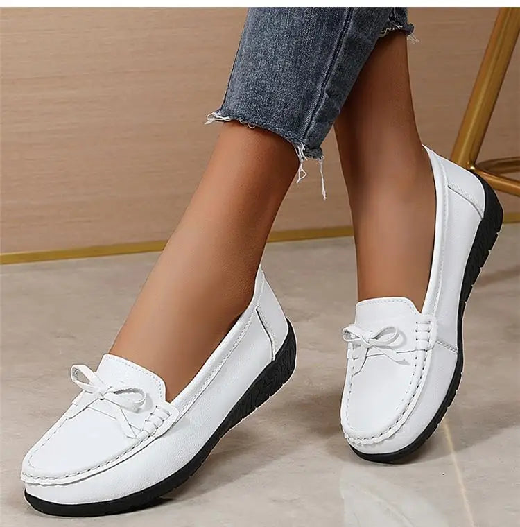 Damen-Ballerinas aus echtem Leder – Bequem und lässig