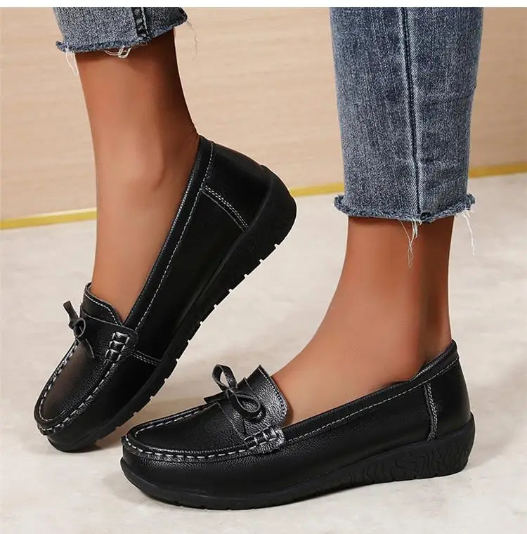 Damen-Ballerinas aus echtem Leder – Bequem und lässig